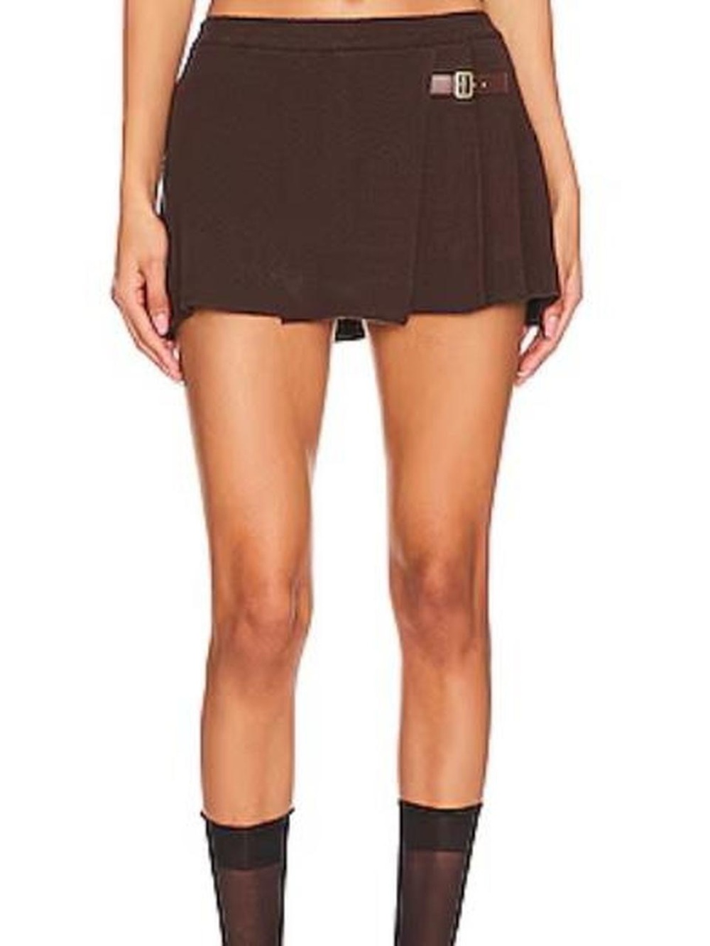 Frankie’s Bikinis Brown Mini Skirt NWOT